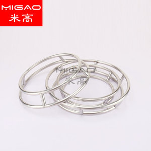 Estante para ollas de tubo redondo de acero inoxidable Migao, estante de almacenamiento de cocina multifunción engrosado para ollas de tamaño grande, mediano y pequeño - Product Image 3