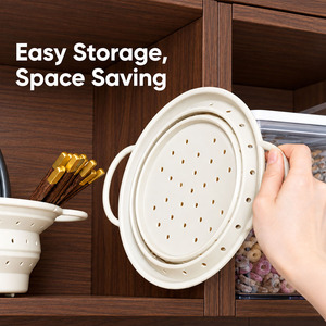 Bandeja plegable de silicona para drenaje - rejilla ajustable para drenaje - cesta para frutas y verduras de cocina - lavabo para lavar verduras - Product Image 3