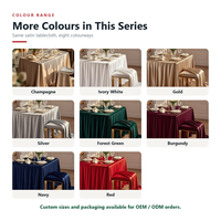 Nappe de table rectangulaire en polyester satiné imprimé, épaisse et tissée, pour hôtels, banquets et salles à manger – Vente en gros