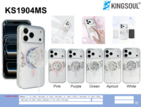 Étui de protection intégrale KingSoul personnalisé en TPU+PC avec anneau magnétique, protection 360°, plusieurs couleurs pour 17/16/15/14