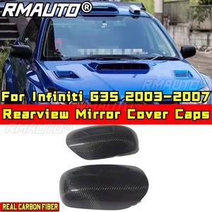 For Subaru Impreza WRX Body Kit Rearview <b>Mirror</b> Cover Caps Real Carbon Fibe for Subaru Impreza WRX 2004-2007 <b>Car</b> Accessories - Product Image 2