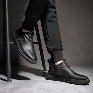 Zapatos Oxford Derby de Cuero Vacuno Genuino para Hombre, con Cordones, de Caña Baja, con Suela Gruesa para Aumentar la Altura, Casuales de Negocios para Primavera - Product Image 1