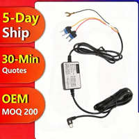 Kit de câblage pour caméra embarquée avec surveillance de stationnement 24h/24, câble abaisseur Type C 5V 2A pour caméra de tableau de bord DVR et enregistreur de véhicule