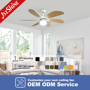 1stshine ventilatore da soffitto decorativo pale MDF elettrico motore a corrente continua ventilatore da soffitto con telecomando - Product Image 4