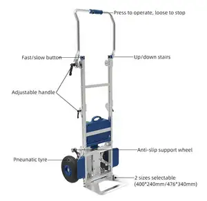 Contenitore motorizzato Mover Dolly Electric Truck Climbing Machine Carrinho De Transporte Elctrico Stair Elevator Climber 300 Kg