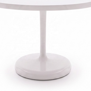 <b>White</b> Round Pedestal <b>Dining</b> <b>Table</b> Modern Minimalist Fiberglass <b>Dining</b> able Home Restaurant Furniture - Product Image 5