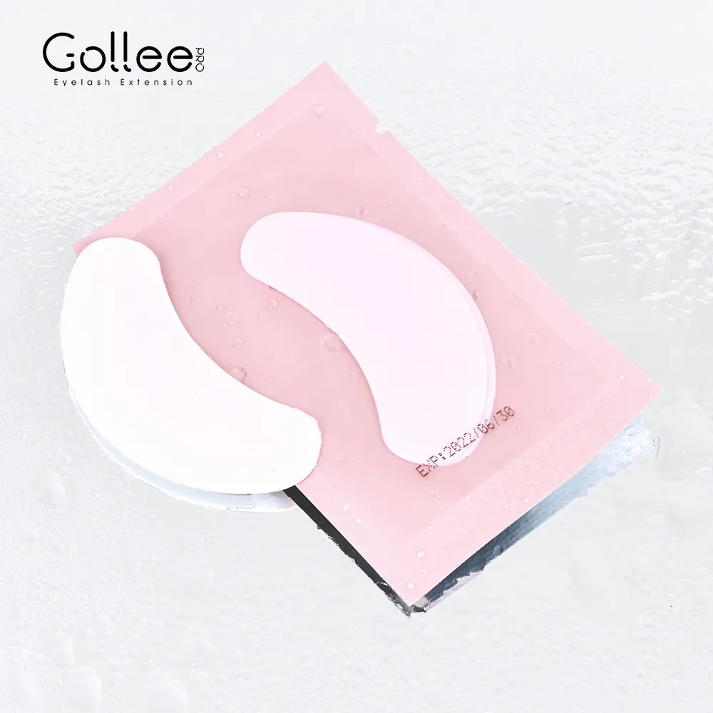 Gollee Best Quality Slim Private Label Collagen Under Lint Free Hydrogel Eye Patches For Gel Patch Eyelash Extensions