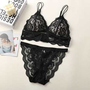 Women Embroidery Flower Lingerie <strong>Set</strong> Sexy Fancy Lace <strong>Bra</strong> <strong>Panty</strong> <strong>Set</strong> Push up <strong>Bra</strong> <strong>Set</strong> - Product Image 5