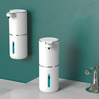 J5442 Distributeur automatique de savon liquide pour salle de bain Charge par câble sans contact Source d'alimentation électrique/batterie portable pour hôtels