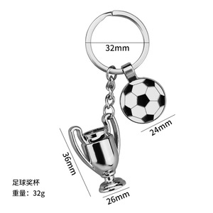 Yeni stil dünya futbol kupası anahtarlık kupa 3d anahtarlık Metal Opp torba paslanmaz çelik Metal anahtar zincirleri Metal anahtarlık resim olarak - Product Image 1