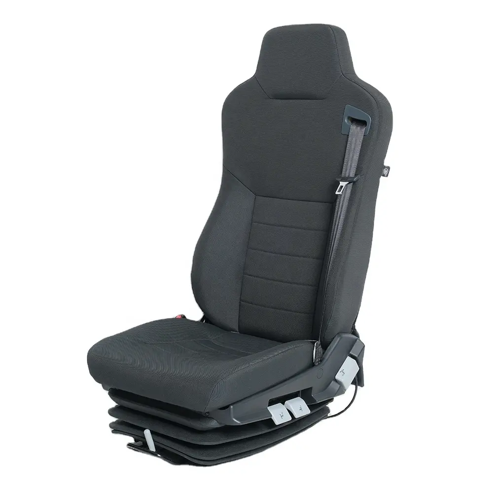 Assentos de motorista luxuosos com suspensão a ar para caminhões, super função de ajuste com cinto de segurança traseiro alto e modificado de 3 pontos