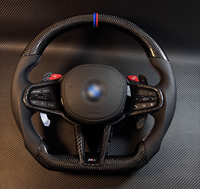 Volant en fibre de carbone personnalisé compatible avec BMW F30 F32 F10 F20 F25 X3 F80 M3 F82 M4, amélioration de l'intérieur