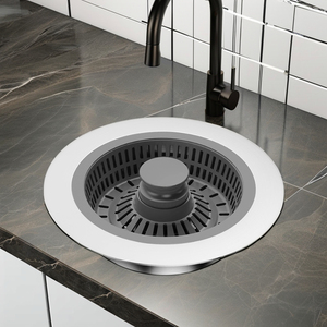 Évier de cuisine en acier inoxydable à cuve unique, installation sous plan, robinet SUS304, traitement de surface nano, design encastré - Product Image 6