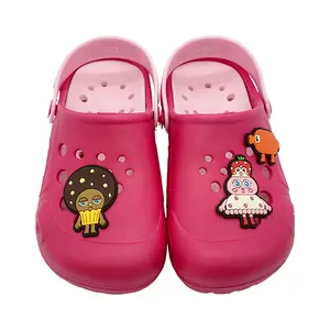 低价批发时尚高品质儿童Eva夏季女孩室内拖鞋儿童沙滩鲨鱼拖鞋