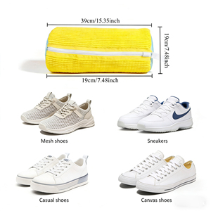 Nouveau sac de nettoyage pour chaussures en chenille, grande taille, épais, personnalisé, avec fermeture éclair, lavable en machine, pour baskets et linge - Product Image 4
