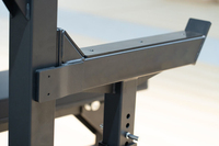 Rack d'entraînement multifonctionnel pour musculation, équipement de gym, rack combiné pour squats et bancs de musculation avec roues