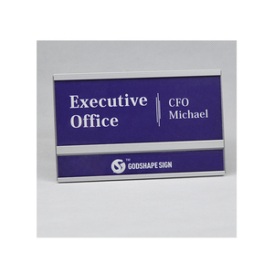 Nhà Máy Tùy Chỉnh Tên Cho Cuộc Họp Phòng Hiển Thị Kim Loại Tên Nơi Văn Phòng Bàn <span class=keywords><strong>Acrylic</strong></span> Tên Tấm Văn Phòng Signage Tấm - Product Image 1