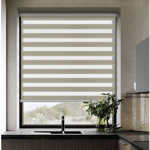 Persianas Zebra Motorizadas Electrónicas Automáticas con Control Remoto por Aplicación Inteligente, sin Perforación, Opacas, para Ventanas - Product Image 6