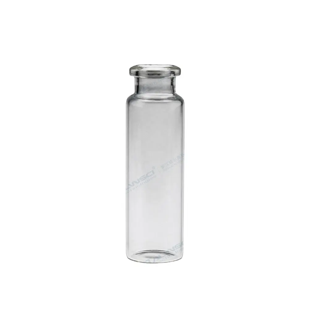 ALWSCI laboratory use Gas Chromatography 20ml clear headspace glass crimp vial with flat bottom