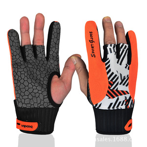 Guantes de bicicleta unisex de silicona antideslizantes naranja verde para uso en bicicleta de montaña - Product Image 3