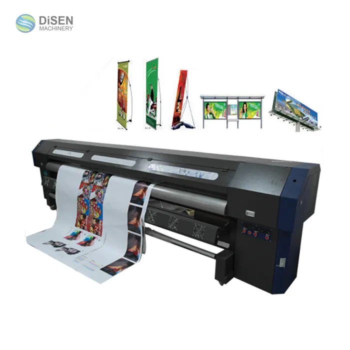 Foto máquina de impressão Digital flex banner filme de transferência de água contínuo industrial chinês preço da impressora de grande formato a jato de tinta