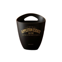 Seau à glace portable en plastique givré de haute qualité 3,3 L avec poignées robustes, couleur personnalisable, design moderne pour service de bar et refroidissement
