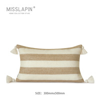 MISSLAPIN décoratif coton lin tissé suspendu oreiller chanvre jeter taie d'oreiller salon luxe housse de coussin oreillers