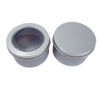 Bocal en aluminium personnalisé d'usine, boîte métallique vide, petite boîte ronde d'emballage, bougie en étain pour bougie