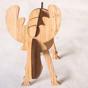 Nuevos adornos de alce de madera DIY, adornos de decoración navideña, regalos para niños para regalo de Navidad - Product Image 3