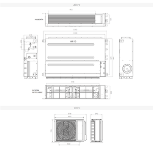 Aire Acondicionado por Conductos Haier de 24000 BTU R32 A++ con Wifi, de Media Eficiencia, para Italia, Inglés, 24000 BTU R32 A++ - Product Image 5