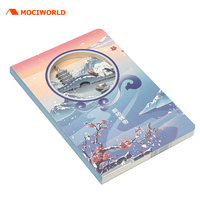 Cahier de créativité A5 direct d'usine avec idée cadeau de couverture de papier promotionnel de graveur laser