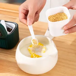 Boîte à épices en plastique à 4 compartiments, ensemble de pots à épices, organisateur de cuisine pour salières, poivrières et récipients - Product Image 5