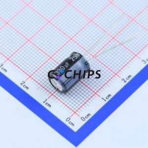 Condensador Electrolítico de Aluminio de Montaje Pasante EWH1EM331F12OT, D8xL12mm 330uF 20% 25V 310mA-120Hz - Product Image 2