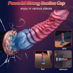 Fantaisie monstre Alien tentacule gode énorme <span class=keywords><strong>noeud</strong></span> gode avec ventouse énorme Silicone Plug Anal point G pour les femmes <span class=keywords><strong>cadeau</strong></span> de noël - Product Image 3