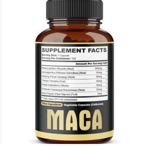 Cápsulas de Suplemento de Raiz de Maca OEM (150 Contagens) - Formuladas com Ashwagandha, Ginseng, Tribulus Terrestris e Ingredientes Herbais - Product Image 6