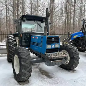 Satılık iyi kullanılmış traktör kullanılmış fiat new a holland 110-90 çiftlikleri ikinci el traktör traktörlerin arkasında yürüyüş kullanılmış