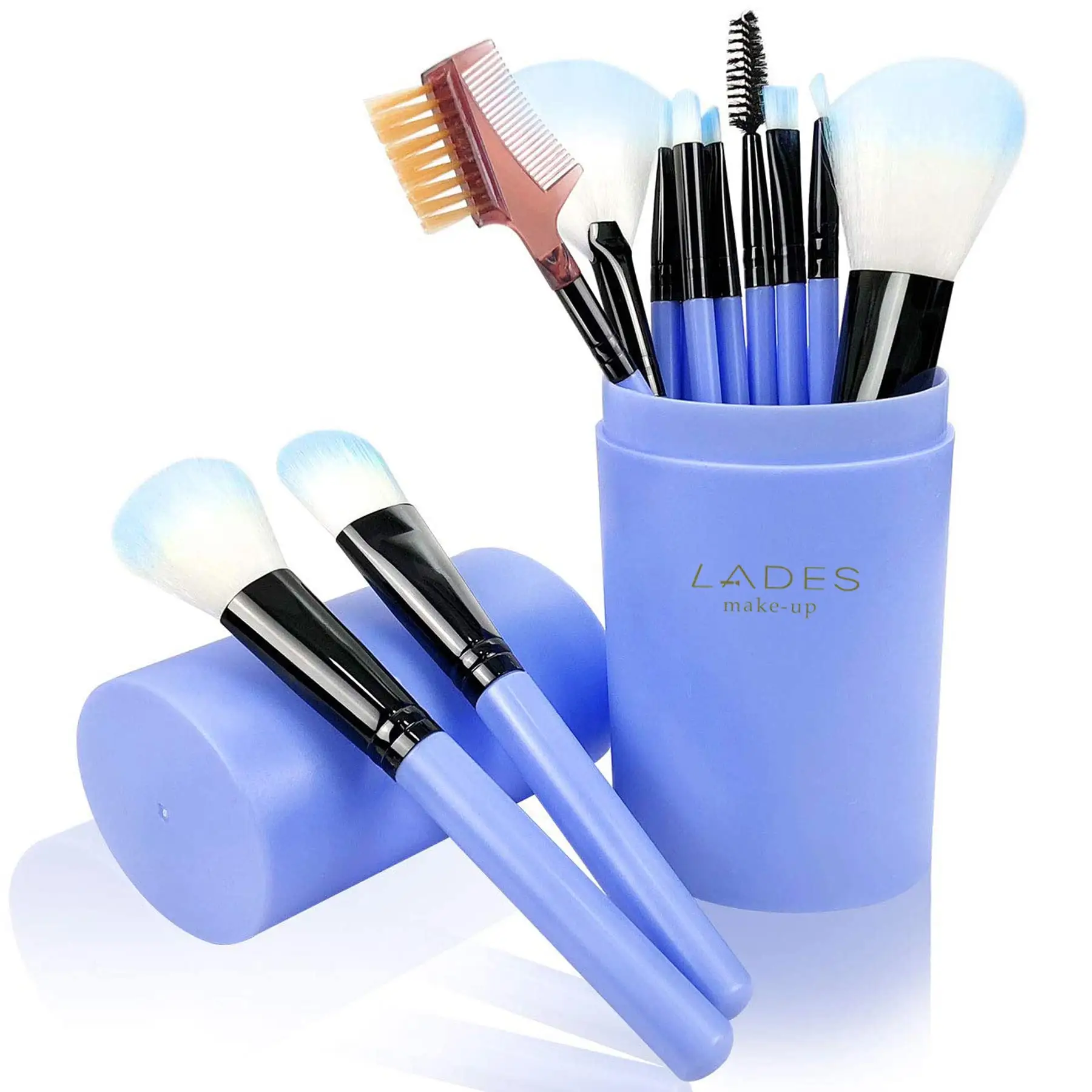 Beauty 12 pieces Professional Makeup Brush Set Vegan Box Makeup Sponge Brush Cleaner Guide Makeup Tool Gift box