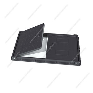 FRP <span class=keywords><strong>500mm</strong></span> 라운드 맨홀 커버 수량계 상자 커버 316L 액세서리 - Product Image 1