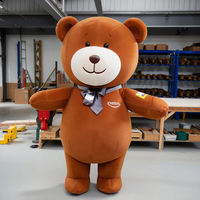 Costume de mascotte ours en peluche mignon de marque Anime en polyfoam, personnalisé, unisexe, pour fête, vente en gros, par Shengye