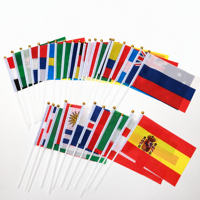 Drapeau de défilé personnalisé, drapeau à main, petits drapeaux de main pour défilés et manifestations, fournisseur en gros