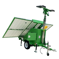 Phare mobile de type remorque, alimenté à l'énergie solaire, pour éclairage d'urgence