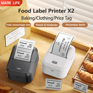 X2 Inkless Thermal Bluetooth Label <b>Printer</b> For Garment Hang Tags Monochrome Output With IOS Android Support - Product Image 3