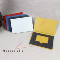 Boîte de cartes de contrôle d'accès d'affaires en métal 1 pièce de luxe Emballage cadeau en carton épais avec fermeture magnétique Matériaux recyclés