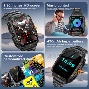 2025 Smartwatch Dafit 3ATM Waterdicht Zwemmen KT71 Horloge 430mAh Lange Standby Telefoonoproepen Buitensport Smartwatch voor Heren - Product Image 6