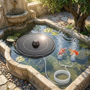Aireador de Estanque Recargable Solar OEM Disponible, Bomba de Oxígeno Solar Silenciosa de Gran Flujo de Aire para Estanques de Jardín y Pesca al Aire Libre - Product Image 5