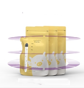 Bolsas Desechables para Almacenamiento de <span class=keywords><strong>Leche</strong></span> <span class=keywords><strong>Materna</strong></span> con Logotipo Personalizado, Impresión por Grabado, Grado Alimenticio, a Prueba de Fugas, con Escala y Boquilla - Product Image 2