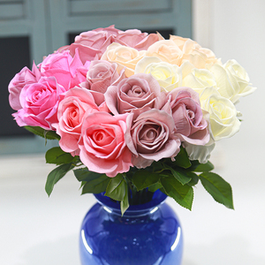 Fiore Artificiale Fatto a Mano, Rosa Inglese in Seta e Plastica, Stile Naturale per Casa, Hotel, Tavola da Pranzo, Regalo di Compleanno, Festa della Mamma - Product Image 4