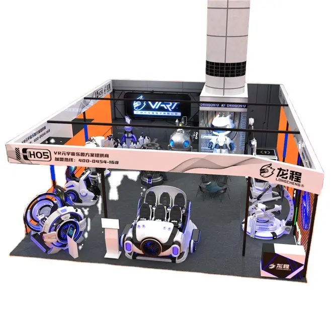 Ücretsiz tasarım bir yeni VR oyun merkezi özelleştirilmiş 9D sanal gerçeklik Arcade 17 1000m2 VR eğlence parkı ekipmanları satılık