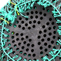 Outils d'aquaculture HDPE pour la culture de poissons Cages de pisciculture en plastique efficaces et filet de lanterne de pétoncle d'huître pour la culture de poissons