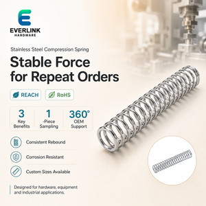 Resorte de Compresión de Acero Inoxidable Personalizado ISO9001 con Certificación ROHS para Equipos Industriales, Modelo de Espiral de Precisión - Product Image 1